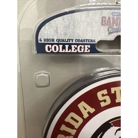Florida State Seminoles college coasters 4pk Official Game Day Outfitter FSU‎ - Picture 5 of 7